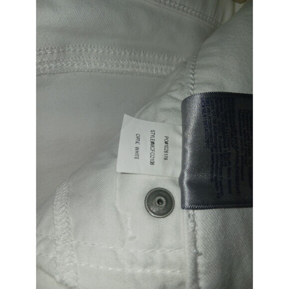 NYDJ Marilyn Straight Crop Jeans Womens‎ 4 Cuffed Optic White MCFO2108 LiftxTuck - Picture 3 of 10